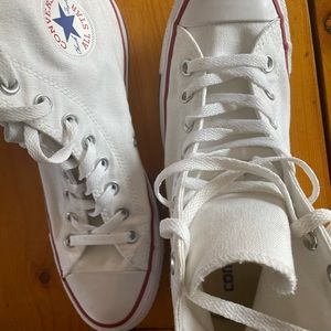 COPY - White high top converse shoes